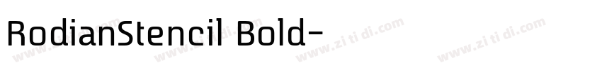 RodianStencil Bold字体转换